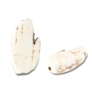 Keramik Perlen Hand Off white