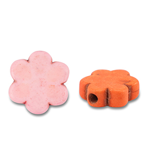 Keramik Perlen Flower Multicolour