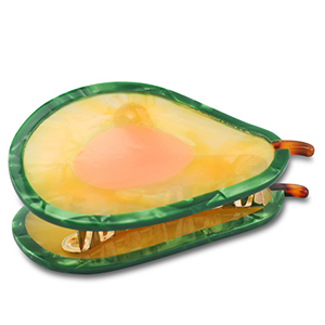 Haarschmuck hair clamp Avocado Green-yellow-peach