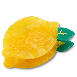 Haarschmuck hair clamp Lemon Yellow-green-gold