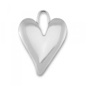 Anh&auml;nger aus Stainless Steel - Rostfreiem Stahl Heart Silver