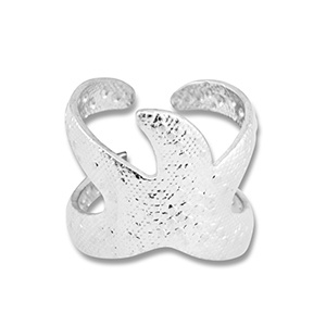 Stainless Steel - Rostfrei Stahl Ringe Starfish Silver