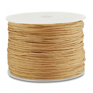 Band Macram&eacute; geflochten 0,8mm Camel brown