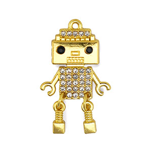 Statement-Anh&auml;nger Robot Gold