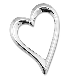 Anh&auml;nger aus Stainless Steel - Rostfreiem Stahl Heart Silver