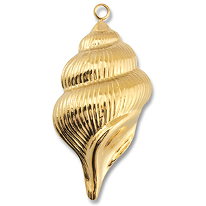 Anh&auml;nger aus Stainless Steel - Rostfreiem Stahl Whelk Gold