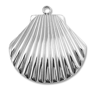 Anh&auml;nger aus Stainless Steel - Rostfreiem Stahl Shell Silver