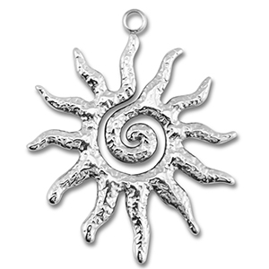 Anh&auml;nger aus Stainless Steel - Rostfreiem Stahl Sun Silver