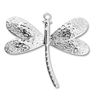 Anh&auml;nger aus Stainless Steel - Rostfreiem Stahl Dragonfly Silver