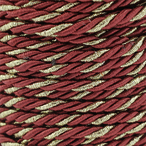 Musthave Kordel Twisted 3mm Warm red-gold