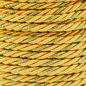 Musthave Kordel Twisted 3mm Yellow-gold