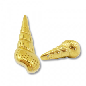 Anh&auml;nger aus Stainless Steel - Rostfreiem Stahl Whelk Gold