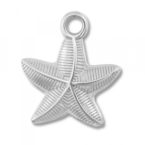 Anh&auml;nger aus Stainless Steel - Rostfreiem Stahl Starfish Silver