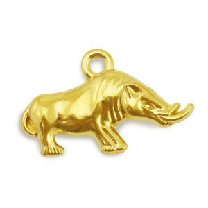 Anh&auml;nger aus Stainless Steel - Rostfreiem Stahl Rhino Gold
