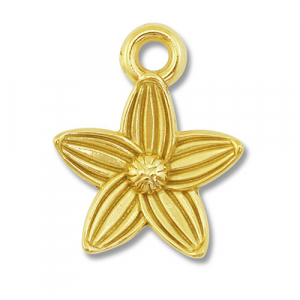 Anh&auml;nger aus Stainless Steel - Rostfreiem Stahl Flower Gold