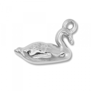 Anh&auml;nger aus Stainless Steel - Rostfreiem Stahl Swan Silver