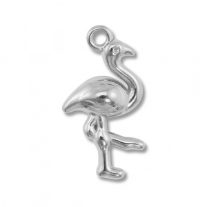 Anh&auml;nger aus Stainless Steel - Rostfreiem Stahl Flamingo Silver