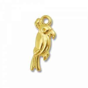 Anh&auml;nger aus Stainless Steel - Rostfreiem Stahl Parrot Gold