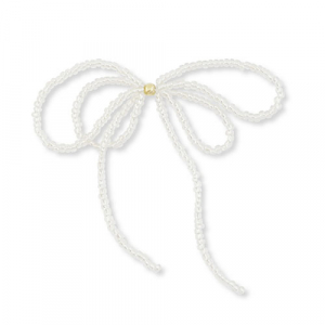 Statement-Anh&auml;nger Bow Silverlined transparent-gold