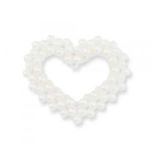 Statement-Anh&auml;nger Pearl Heart White