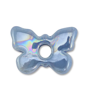 Perlen Griechische Keramik DQ Butterfly Blue