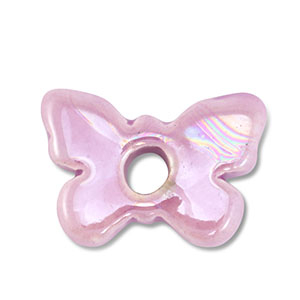 Perlen Griechische Keramik DQ Butterfly Lilac