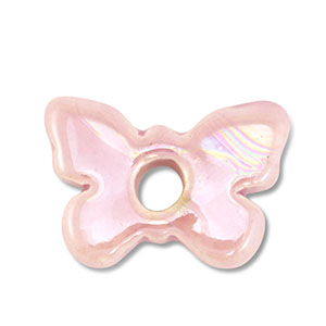 Perlen Griechische Keramik DQ Butterfly Light pink