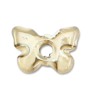 Perlen Griechische Keramik DQ Butterfly Beige-brown