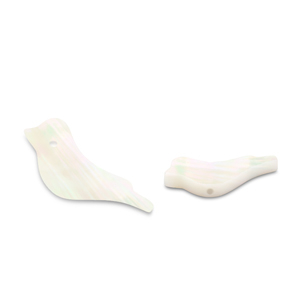 Perle Muschel Bird White (Naturliche Farbe Muschel)