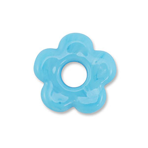 Glas Perlen Flower Blue