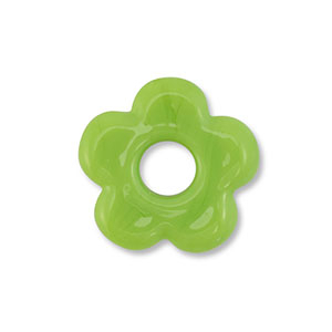 Glas Perlen Flower Green