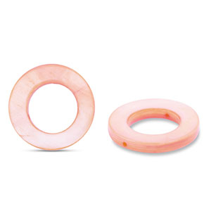 Perle Muschel 20mm Round Pink