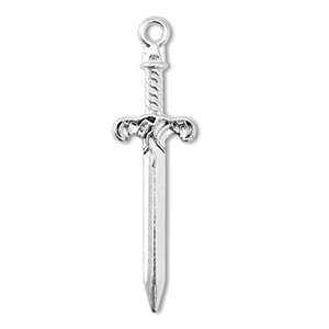 Anh&auml;nger Metall DQ Sword Antik silber (Nickelfrei)
