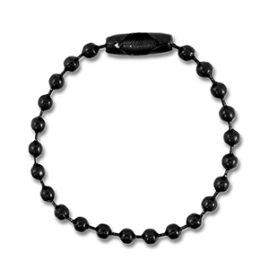 Farbiges Zubeh&ouml;r Ballchain with Clasp Black