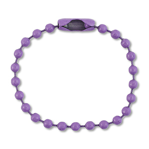 Farbiges Zubeh&ouml;r Ballchain with Clasp Purple