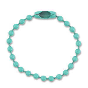 Farbiges Zubeh&ouml;r Ballchain with Clasp Turquoise green