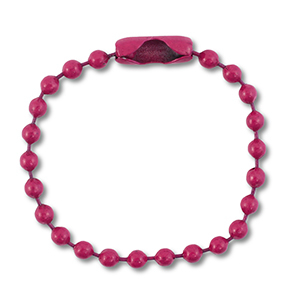 Farbiges Zubeh&ouml;r Ballchain with Clasp Magenta purple