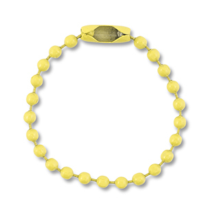 Farbiges Zubeh&ouml;r Ballchain with Clasp Light yellow