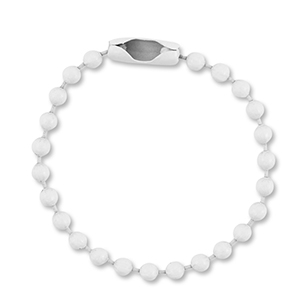 Farbiges Zubeh&ouml;r Ballchain with Clasp Light grey