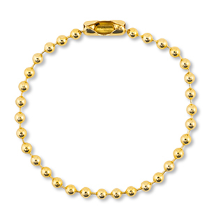 Farbiges Zubeh&ouml;r Ballchain with Clasp Shiny gold