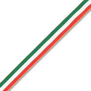 BY31&reg; Schmucktextband mit Italienisches Flaggenband Green-white-red-gold