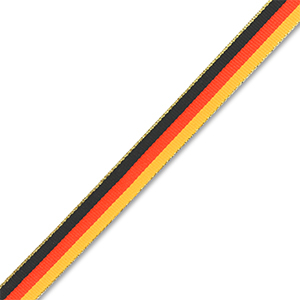 BY31&reg; Schmucktextband mit Deutsches Flaggenband Black-red-yellow-gold