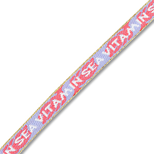 BY31&reg; Schmucktextband "Vitamin sea" Lavender-coral red-white-gold