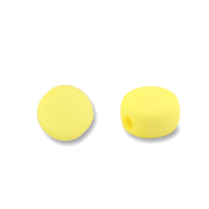 Perlen Acryl Disc Yellow