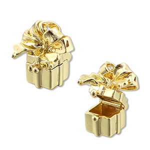 Eco-brass&reg; nachhaltiges Messing Medaillon Gift Gold