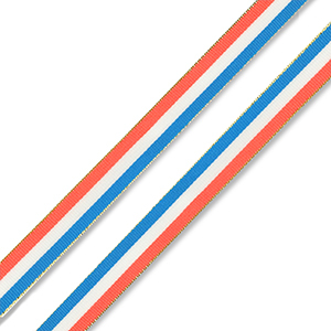 BY31&reg; Schmucktextband in den niederl&auml;ndischen / franz&ouml;sischen Nationalfarben Red-white-blue-gold