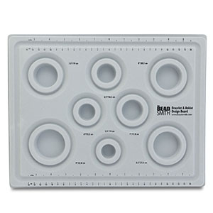 Beadsmith Perlen/Armband Brett mit Deckel Grey