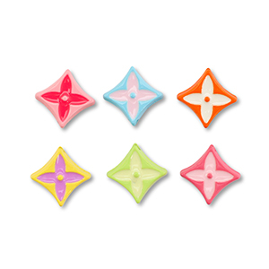 Perlen Metall Enamel Rhombus Multicolour