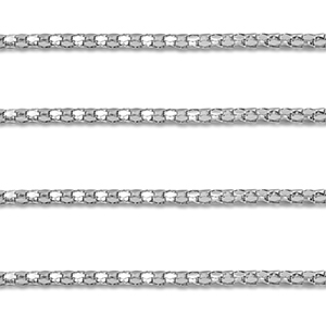 Zubeh&ouml;r aus Stainless Steel - Rostfreiem Stahl Gliederkette Popcorn Silver