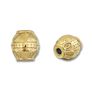 Perlen aus Stainless Steel - Rostfreiem Stahl Gold